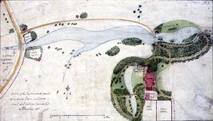 Ein Gartenplan für Gosfield Place, Essex