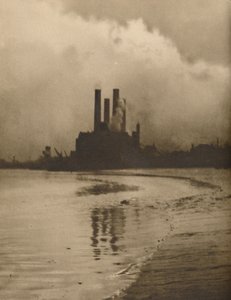 Chelsea-Schornsteine: Kraftwerk auf dem Gelände der alten Cremorne-Gärten, ca. 1935 von Huson