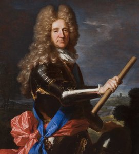 Detail des Porträts von Hans Willem Bentinck, 1. Earl of Portland, 1699 (Detail) von Hyacinthe Francois Rigaud