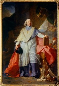 Ganzkörperporträt von Jacques-Bénigne (Jacques Bénigne) Bossuet (1627-1704), Bischof von Meaux. Gemälde von Hyacinthe Rigaud (1659-1743) 1702