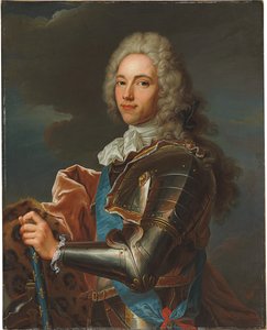 Porträt des Duc de Broglie, mit Schärpe des Ordens des Heiligen Geistes, mit Marschallstab von Frankreich