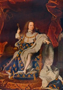 Ludwig XV. im Alter von fünf Jahren im Kostüm des Sacre, um 1716-24