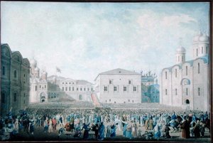 Der große Empfang von Alexander I. (1777-1825) im Kreml am 15. August 1816