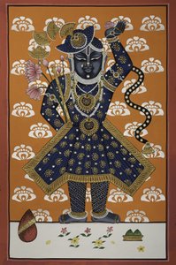 Göttliches Blaues Krishna Kind