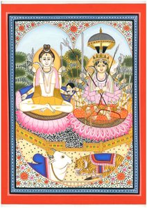 Shiva Parvati Göttliches Paar