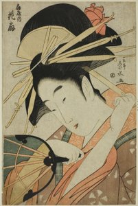 Die Kurtisane Hanaogi von Ogiya