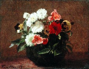 Blumen in einem Tontopf