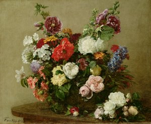 Französische Rosen und Pfingstrosen, 1881