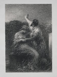 Der Magier Baltajar und Fatime von Ignace Henri Jean Fantin Latour