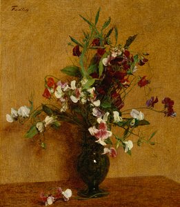 Duftwicken; Pois de Senteur, 1888 von Ignace Henri Jean Fantin Latour