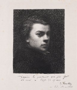Der Künstler mit 17 Jahren, 1892 von Ignace Henri Jean Fantin Latour