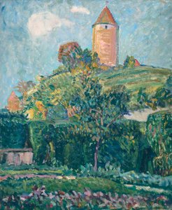 Ansicht von Romont von Ignace Nazaire Oswald Pilloud