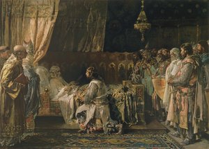 Die letzten Momente von König Jakob I (1207-76) der Eroberer von Ignacio Pinazo Camarlech