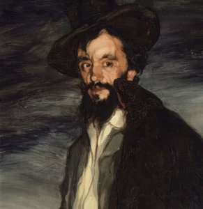 (Detail) Porträt des Malers Pablo Uranga von Ignacio Zuloaga y Zabaleta