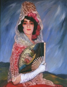 Mi Prima Cándica mit Mantilla, um 1913