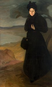Porträt von Mademoiselle Valentine Dethomas, ca. 1895 von Ignacio Zuloaga y Zabaleta