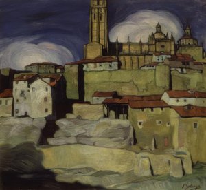 Kathedrale von Segovia von Ignacio Zuloaga y Zabaleta