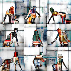 Bunte urbane Figuren von Igor Shrayer