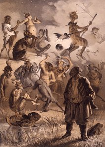 Illustration für die Geschichte Der verlorene Brief aus Abende auf einem Weiler bei Dikanka von Nikolai Gogol