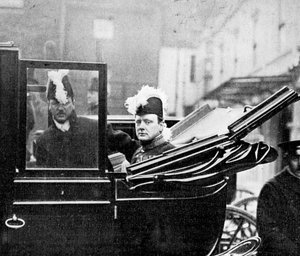 Der Geheimrat, Winston Churchill verlässt den Palast. Eine Nation in Sorge von Illustrations Bureau