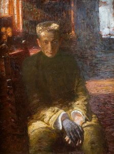 Alexandre Kerensky mit einem schwarzen Handschuh