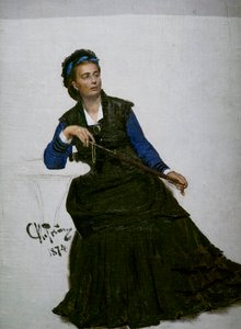 Dame spielt mit ihrem Regenschirm