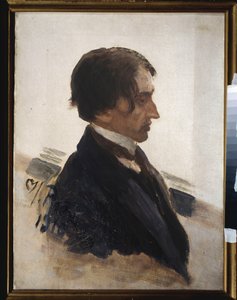 Porträt des Künstlers Isaak Brodsky von Ilya Efimovich Repin
