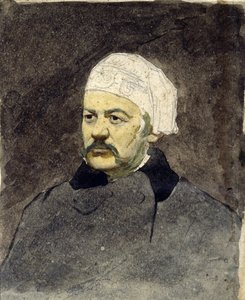 Porträt des russischen Komponisten Michail Iwanowitsch Glinka (1804-1857) - Gemälde von Ilja Jefimowitsch Repin (1844-1930), Aquarell auf Karton, um 1870 - I. Repin Memorial Museum Penates, bei Sankt Petersburg (Russland) von Ilya Efimovich Repin