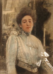Porträt von Alexandra Pavlovna Botkina 1867-1959, 1901