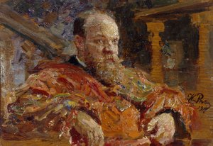 Porträt von Pavel Viktorovich Delarov 1851-1913, 1910