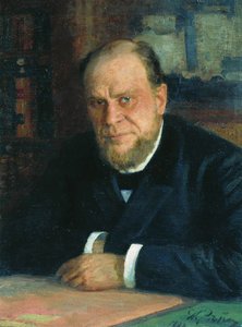 Porträt des Anwalts und Autors Anatoli Fjodorowitsch Koni 1844-1927, 1898 von Ilya Efimovich Repin
