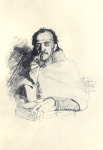 Porträt des Dichters Jakow Polonski von Ilya Efimovich Repin