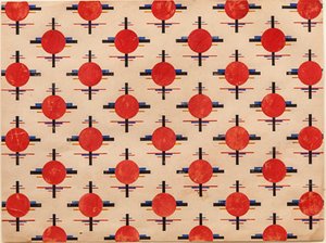 Suprematistisches Muster. Stoffdesign, ca. 1921