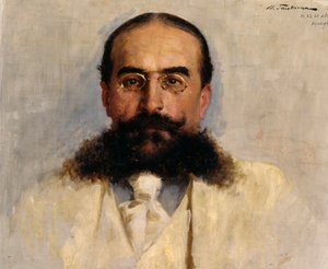 Porträt von Vladimir I. Nemirovich-Danchenko 1858-1943, 1899 von Ilya Savvich Galkin
