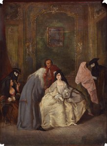 Treffen des Staatsanwalts und seiner Frau von Imitator of Pietro Longhi