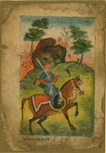 Indischer bewaffneter Kavallerist, ca. 1500