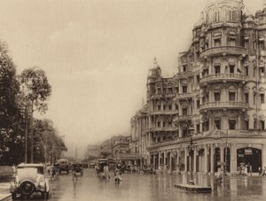Esplanade Mansions und Government Place East mit Blick auf die Old Court House Street von Indian photographer