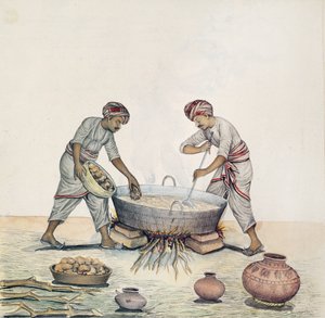 Zuckerherstellung, Bombay, ca. 1873