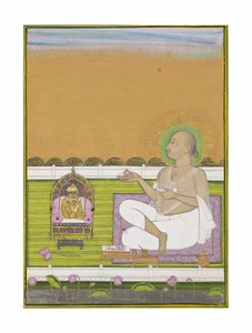 Ein Weiser der Pushtimarg-Sekte und Shri Nathji