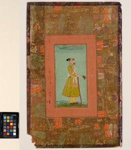 Aurangzeb mit einem Fliegenwedel, ca. 1680