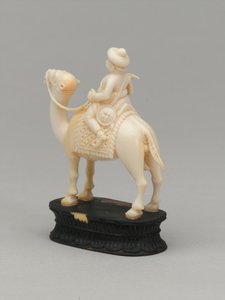 Schwarzer Springer, Schachfigur, Indien, ca. 1820 von Indian School