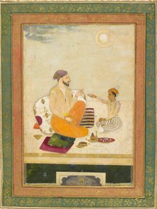 Dara Shikoh bietet Shah Jahan einen Weinkelch an von Indian School