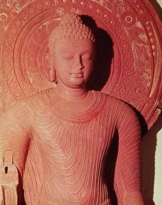 Detail eines Buddha, aus Jamalpur