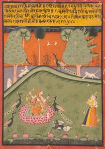 Gaurmalar Ragini von Megh, ca. 1720 von Indian School