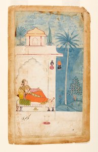 Gurjari Ragini von Megh, ca. 1680