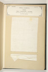 Gurrah-Stoff, Patna, Bengalen, aus der Sammlung der Textilhersteller Indiens, von John Forbes Watson, veröffentlicht 1866