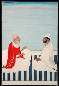 Ein Raja hält eine Audienz, um 1800 von Indian School