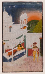 Lalita Ragini, Seite aus einer verstreuten Ragamala-Serie, ca. 1640 von Indian School