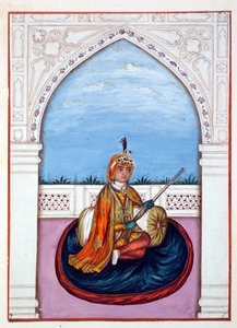 Maharajah Dulip Singh, aus Das Königreich Punjab, seine Herrscher und Häuptlinge, Band I, ein Band mit 27 Aquarellstudien eines unbekannten indischen Künstlers, ca. 1840