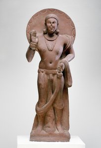 Maitreya, ein zukünftiger Buddha, Ramnagar-Kultur, aus Ahichatra, Uttar Pradesh, 200 n. Chr.